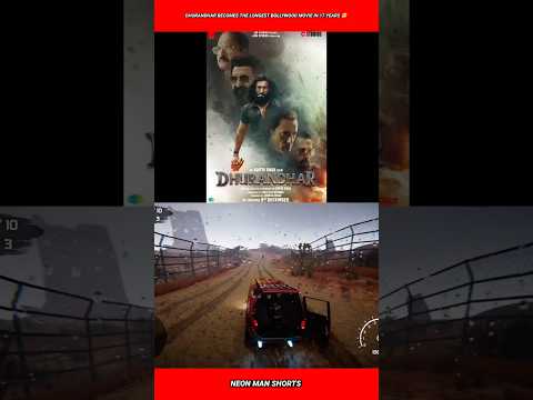 Dhurandhar becomes the longest bollywood movie in 17 years 🤯 #shorts