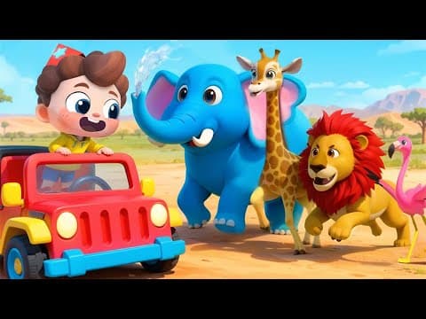 Wild Animals in My House! | Learn Wild Animal for Kids | Nursery Rhymes & Kids Songs | BabyBus