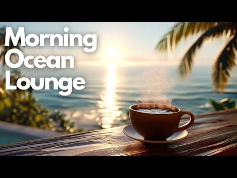 Relaxing Ocean View & Coffee Vibes | Morning Ocean Lounge