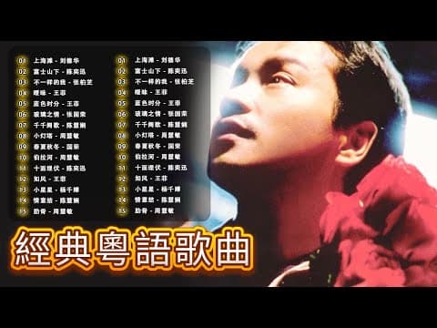 經典粵語歌曲|90年代藍色時光回顧 🎵 王菲,張國榮,陳慧嫻,周慧敏 – Cantonese Golden Hits | 夜色中的懷舊情歌 – Chinese Golden Music
