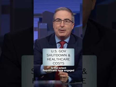 U.S. Government Shutdown & Healthcare Costs #lastweektonight