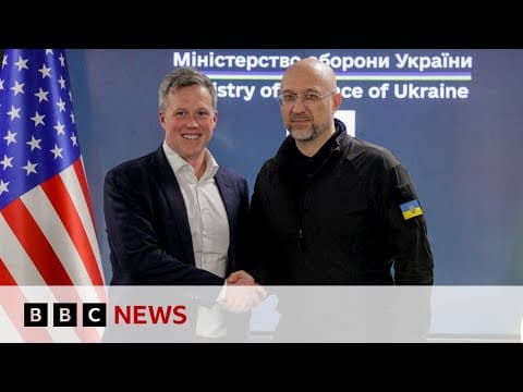 US military officials in Ukraine for Russia peace plan talks | BBC News