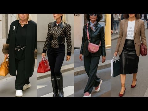 MILAN OCTOBER HOTTEST FASHION 2025 🍁 AUTUMN TRENDY STREET LOOKS IN ITALIAN LUXURY SHOPPING WALK