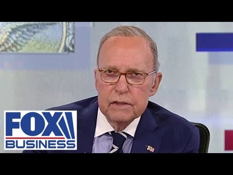 Larry Kudlow: President Trump has a very good point about this
