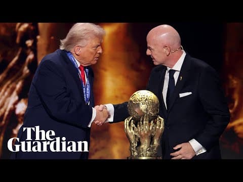 Donald Trump celebrates 'great honour' of winning Fifa peace prize