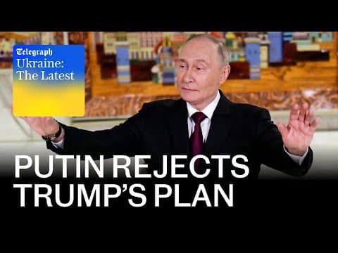 Putin launches huge drone attack after rejecting Trump’s peace deal | Ukraine: The Latest