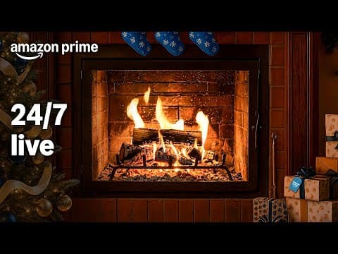 Knusse Open Haard🎄🔥 (LIVE 24/7) | Haardvuur met Knetter #primevideonl