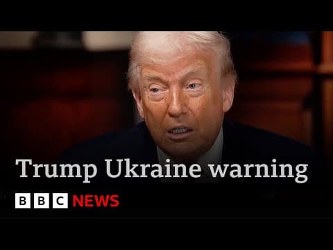Donald Trump tells Ukraine it’s losing war with Russia and must accept peace deal | BBC News