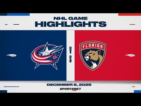 NHL Highlights | Blue Jackets vs. Panthers - December 6, 2025