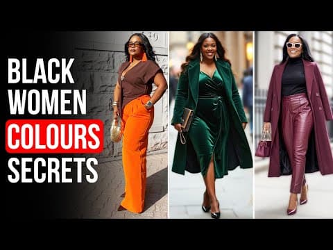 7 Colours That Make Black Women IRRESISTIBLE - 50+ Women's Fashion