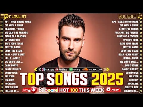 Ed Sheeran, Rihanna, Maroon 5, Zayn, Adele, Dua Lipa, Selena Gomez, Bruno Mars ✨ Billboard Hot 100