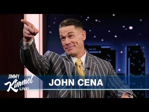 John Cena on Jimmy Asking Him to Be Naked at the Oscars, Retiring from Wrestling & Final Match Ever