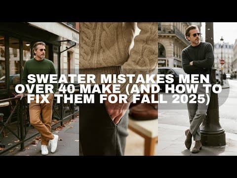Sweater Mistakes Men Over 40 Make (And How to Fix Them for Fall 2025)