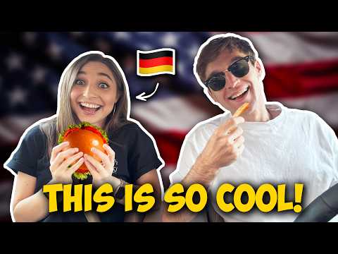 German’s first time at an American DRIVE-IN RESTAURANT! | Feli from Germany