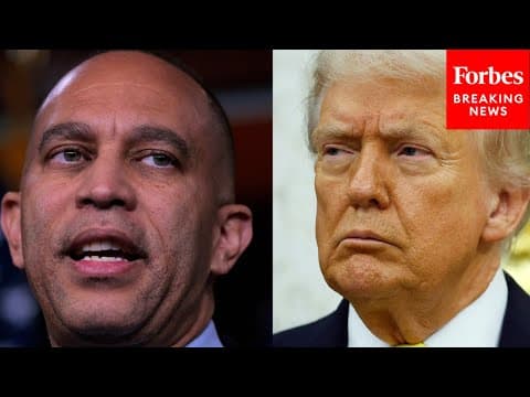 JUST IN: Hakeem Jeffries Holds Press Briefing After Trump Shares Post Calling For Dems To Be Hanged
