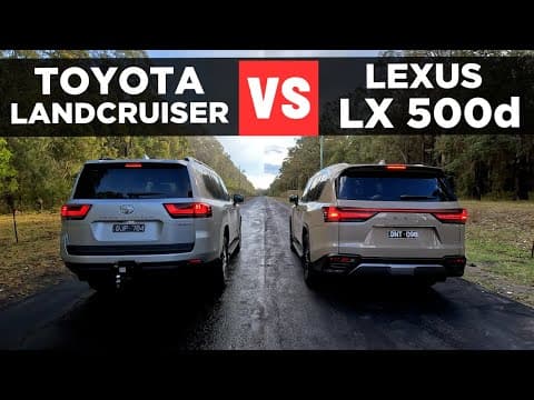 Drag Race: 2025 Lexus LX 500d vs Toyota LandCruiser – 0-100 & comparison