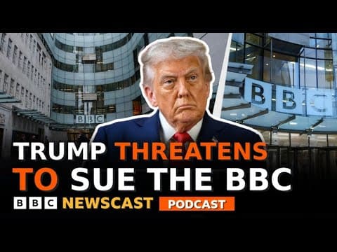 Why is President Trump threatening to sue the BBC for one billion dollars? | BBC Newscast