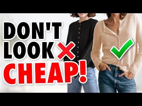 10 Clothes That Look CHEAP! (what to wear instead)