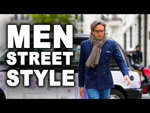 Men's Street Style Fall 2025 London Street Style – Trench Coats & Sneakers