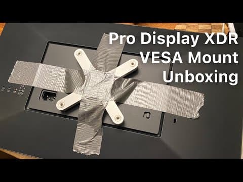 Apple Pro Display XDR VESA Mount Adapter Unboxing!