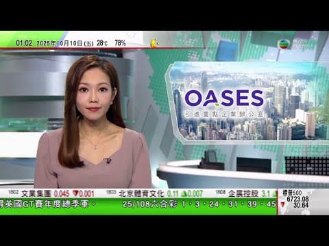 無綫TVB 0200新聞報道|首次有文創企業與引進辦簽約 推AI平台稱看好香港創意產業前景|以色列哈馬斯已簽首階段停火協議 據報特朗普或周日訪耶路撒冷|基孔肯雅熱江門上月中至今累計逾六千宗個案 |