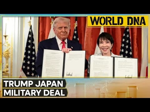 Trump in Tokyo: Meets PM Takaichi as Japan Signs Major Military Equipment Deals | WORLD DNA