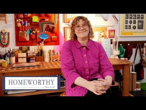 NYC Apartment Tour | Maximalist Brooklyn Home Bursting with Color & Vintage Finds