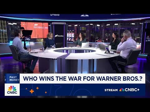 'Fast Money' traders talk the latest in the bidding war for Warner Bros.