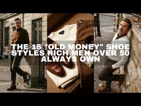 The 15 "Old Money" Shoe Styles Rich Men Over 50 ALWAYS Own