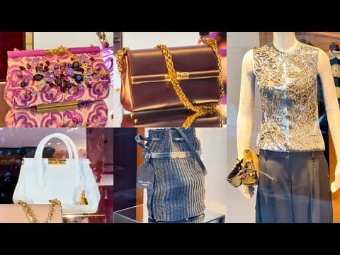 Gucci Store Windows & Luxury Shopping in Milan 🇮🇹 | Bags, Shoes & Fashion Prices