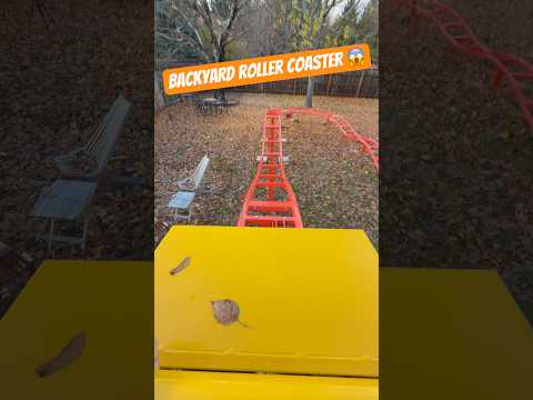 Backyard Rollercoaster Drop!