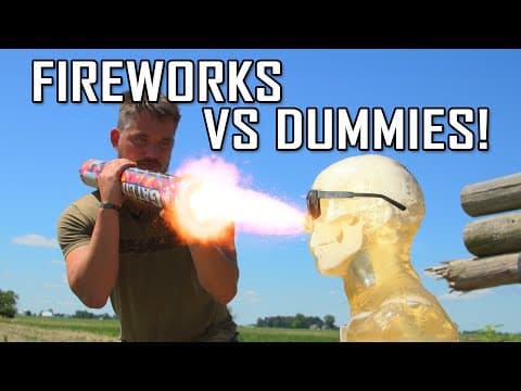 Firework Injuries in Slow Motion! - Ballistic High-Speed