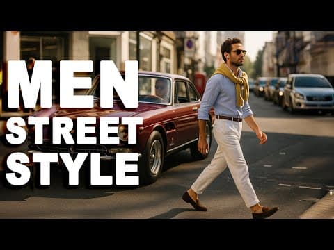 Men’s Street Style 2025 | Effortlessly Cool Looks Every Guy Wants Right Now