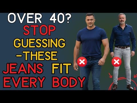 Denim Mastery: Best Jeans for Every 40+ Body Type | 40+ Men's Fashion