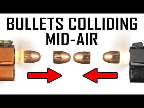 Colliding Bullets Together in Slow Motion! - Ballistic High-Speed