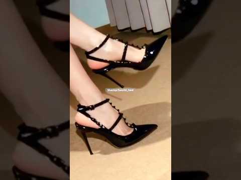 Black high heels #forgirls #shortsviral #shortsfeed #feet #foot #ytshort #ytshots #anklets #heels