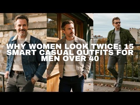 Why Women Look Twice: 15 Smart Casual Outfits For Men Over 40