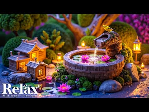 Soothing Relaxing Music & Water Sounds 🍃 Peace of Mind, Anxiety Relief