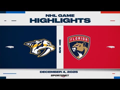 NHL Highlights | Predators vs. Panthers - December 4, 2025