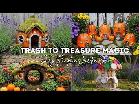 Whimsical Trash-to-Treasure Fairy Garden ✨ Unbelievable Autumn DIY Upcycling Hacks!