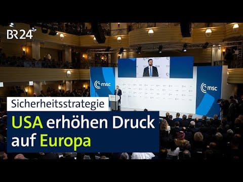 Sicherheitsstrategie: USA erhöhen Druck auf Europa | BR24