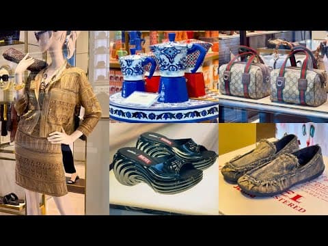 Luxury Milan Window Displays 🇮🇹 | Prada, Gucci, Diesel, Louis Vuitton & More