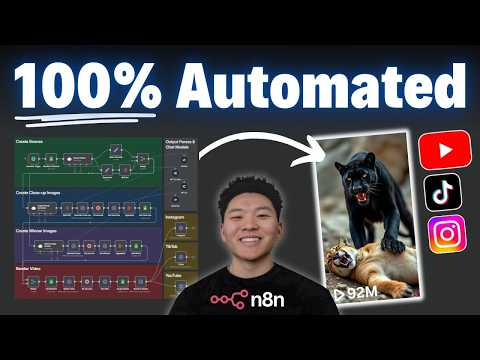 This AI System Creates & Posts Faceless Shorts 24/7 (free n8n template)