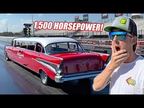 Took My 1,500hp Limo Drag Racing! (Blew Our Minds)