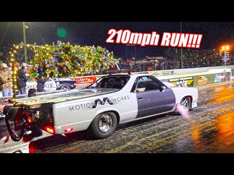 Mullet Just Set the Christmas Tree 1/4 Mile WORLD RECORD Deep Into the 6's! (Christmas Drags 2022)