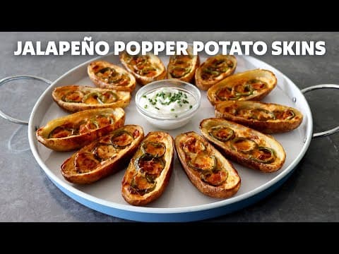 Jalapeno Popper Potato Skins | Food Wishes