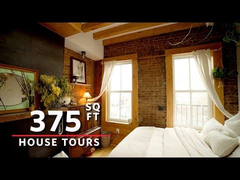 Discover the Secret to Making Small Spaces Feel Big with this 375 Sq Ft Apartment Tour