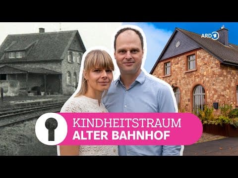 Kindheitstraum: Maroder Bahnhof zum schicken Haus für die Familie umgebaut | ARD Room Tour