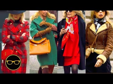 Street Fashion Milan Winter NIGHT Outfit Chic & Stylish for 50s all Ages November 2025