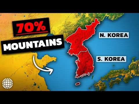 The Insane Geography of North vs. South Korea